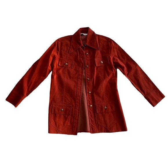 Vintage 70s Red Suede Suit - Picture 12 of 16